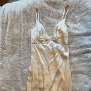 - Vera Wang Silk Gown with beaded detail
